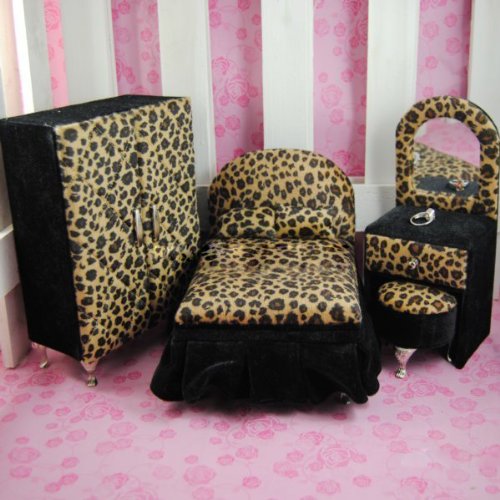 Leopard Print New Style Furniture Jewelry Box Set, 4 in 1, Gift Idea