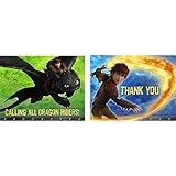 How to Train Your Dragon Invitation & Thank You (8 Pack)