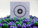 500 shoot-club Paintballs .68 TOP Paintball Munition + 10 shoot-club Zielscheiben
