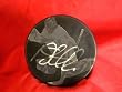 Jonas Hiller Autographed Anaheim Ducks Photo Hockey Puck, Proof Photo of Jonas Signing for Us.