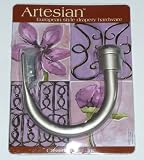 Review Cassidy West, Inc. 470-16 / Artesian European Style Drapery Hardware: Portico Tieback, Brushed Nickel Finish