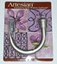 Artesian European Style Drapery Hardware: Portico Tieback, Brushed Nickel Finish