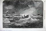 1860 FILEY LIFE-BOAT RESCUE SHIPWRECKED CREW STORMY SEA