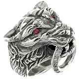 [ Artemis Classic ] ジャガー スカルプチャー リング / メンズ シルバーアクセサリー