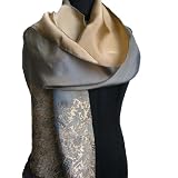 100% Beautiful Silk Scarf Shawl with Vivid Vibrant Colors