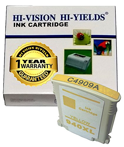 HI-VISIONÂ® Remanufactured HP 940XL Yellow Ink Cartridge Replacement for Officejet Pro 8000 Wireless Printer-A809n,8500 Wireless All-in-One Printer-A909g