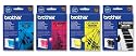 Brother LC1000 CMYK Inkjet Cartridges Value Pack 4 Colours Ref LC1000VALBP