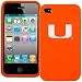 Miami Hurricanes iPhone 4 and 4S Case: Silicone Cover