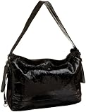 Latico Patent Crunch Slouchy Shoulder Bag
