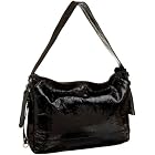 Latico Patent Crunch Slouchy Shoulder Bag