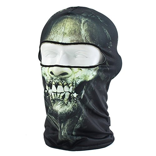 Coxeer Outdoor Motorcycle Cycling Lycra Printing Balaclava Full Face Mask
