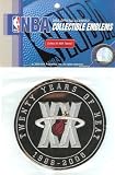 Miami Heat 20th Anniversary Patch in Black - Official NBA Licensed