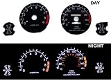95-99 Mitsubishi Eclipse Turbo Black/white Light Glow Gauge