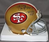 Steve Young San Francisco 49ers NFL Hand Signed Mini Football Helmet with SB XXIX MVP Inscription