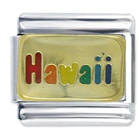 Rainbow Hawaii Travel & Flags Italian Charms