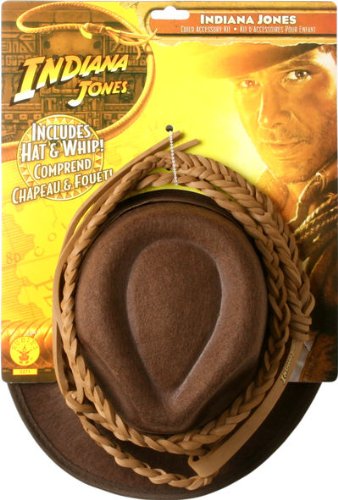  Indiana Jones Hat and Whip Set: Child's One Size Fits All, large, blue