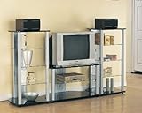 Black and Silver 3 Piece Entertainment Unit - Coaster Co.