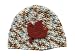 Handmade Acrylic Lightweight Hat - Maple Crocheted Leaf Emebelishment (100% Crocheted By Hand)