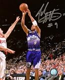 John Starks Autographed/Hand Signed Utah Jazz 8x10 Photo (Purple Jersey)