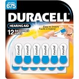 Duracell DA675B12W 1.4-Volt Zinc Air Hearing Aid Batteries, Size 675, 12-Count Packages (Pack of 2)