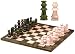 14 Inch Green / White Marble Chess Set