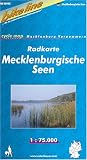 Bikeline Radkarte Mecklenburgische Seen 1 : 75 000: Schweriner See, Plauer See, M�ritz, Tollensesee. GPS tauglich mit UTM-Netz. Gro�blatt 8200 km�. Mit Zentrums- und Ortspl�nen - 
