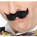 Schwarzer Oberlippenbart Schn�uzer Herrenbart