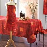 Nappe anti tache rectangulaire 150x240 cm Dido rouge - NEUF