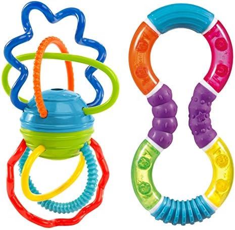 Oball Clickity Twist Toy with Figure 8 Teether
