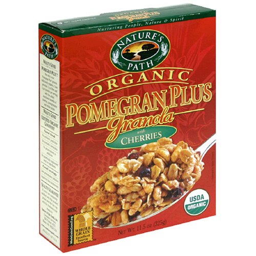 Nature's Path Organic Pomegran Plus Granola with Cherries, 11.5-Ounce Box (Pack of 6)