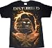 Disturbed Creature Fire Music Black Adult T-shirt