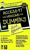  : Acess 97 for Windows for Dummies Quick Reference