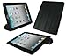 rooCASE Smart Case (Black) Leather Cover for Apple iPad 2 Wifi / 3G Model 16GB, 32GB, 64GB