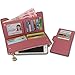 ECOMBOS Slim Women Long Leather Wallet Fashion Card Holder Purse