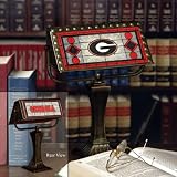Georgia Bulldogs Glass Banker's Lamp