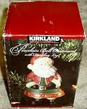 Porcelain Santa Claus Bell Ornament with Dangling Legs