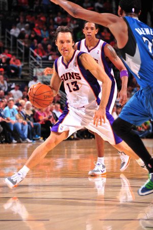 Minnesota Timberwolves v Phoenix Suns: Steve Nash Photographic Poster Print by P.A. Molumby, 28x42