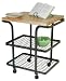 Enclume BC2a Rectangle Baker's Cart Kitchen Furniture, Hammered Steel and Wood