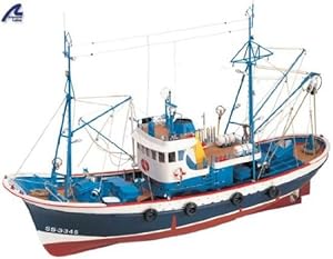Wooden Model - Marina II Fishing Boat: Amazon.co.uk: Toys &amp; Games