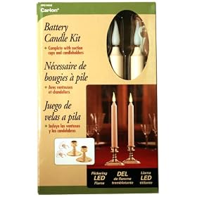 Good Tidings LED Classic Window Candle with Suction Cup, Set of 2