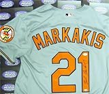 Nick Markakis Autographed/Hand Signed Baseball Jersey (Baltimore Orioles) JSA
