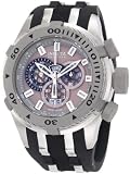 Invicta Men's 0981 Reserve Chronograph Grey Dial Black Polyurethane Watch