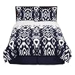 Home Blue Ikat Comforter Set - Queen