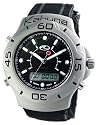 Kahuna 252-3602G Gents Watch with Black Suede Velcro Strap and Black Dial