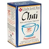 Uncle Lee's Tea Organic Peppermint Chai, 18-Count Box (Pack of 4)