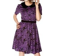 Vintage Belted General Print Cotton  Dress