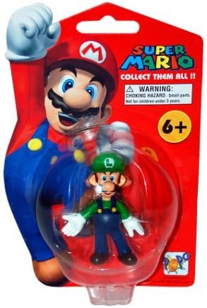 Super Mario Brothers Master Replicas 4 inch PVC Figure Series 1 Luigi