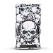 Back Cover for Motorola Devour A555 (Verizon) Snap-On Protector Rubberized Hard Cover "Skullerific" Design