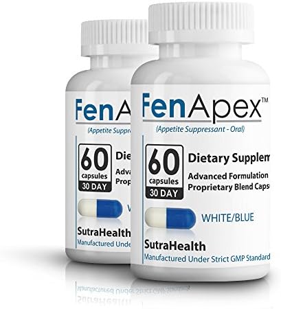 FenApex White/Blue Capsules 60 Day Supply Advanced Appetite Suppressant - Buying Options Starting at $35.95