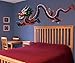 Chinese Dragon Wall Decal Sticker Large Printed Full Color Graphic #MMartin147s 20in X 52in (Facing Left)